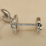 Tiffany Soleste earrings Platinum, diamond, studs - Image 8