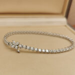 Tiffany & Co. Victoria Tennis Bracelet platinum, diamond - Image 4