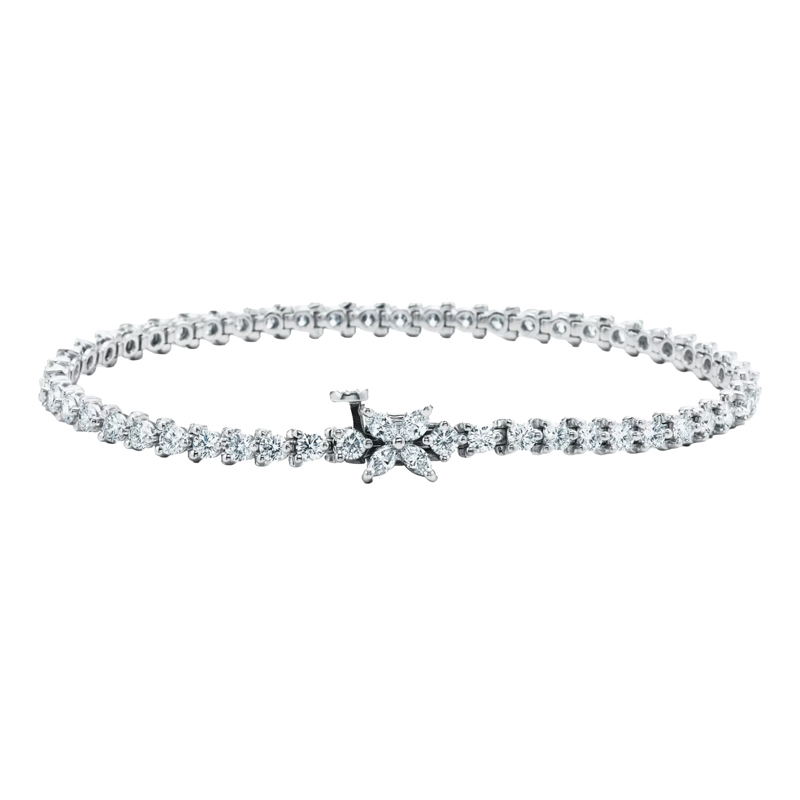 105527 Tiffany & Co. Victoria Tennis Bracelet platinum, diamond - Image 1