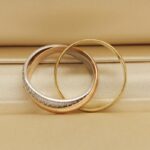 Cartier Trinity ring 18k tri-colour gold, diamond, 49 - Image 4