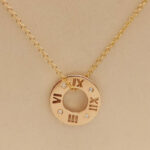 Tiffany Atlas necklace 18k rose gold, 4 diamonds - Image 2