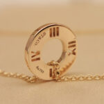 Tiffany Atlas necklace 18k rose gold, 4 diamonds - Image 5