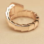 Bvlgari Serpenti ring 18k rose gold diamond, XL - Image 4