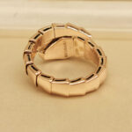 Bvlgari Serpenti ring 18k rose gold diamond, XL - Image 9