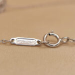 Tiffany Key necklace platinum diamond, yellow diamond - Image 9
