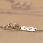 Tiffany Key necklace platinum diamond, yellow diamond - Image 10