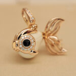 Qeelin Qin Qin Goldfish pendant smll rose gold,diam(no chain) - Image 6