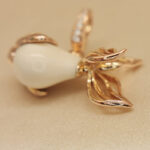 Qeelin Qin Qin Goldfish pendant smll rose gold,diam(no chain) - Image 7