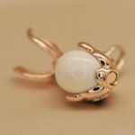 Qeelin Qin Qin Goldfish pendant smll rose gold,diam(no chain) - Image 9