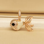 Qeelin Qin Qin Goldfish pendant smll rose gold,diam(no chain) - Image 2