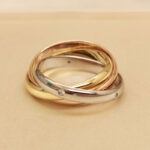Cartier Trinity ring classic 18k tri colour-gold 5 diam, 61 - Image 6