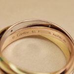 Cartier Trinity ring classic 18k tri colour-gold 5 diam, 61 - Image 8