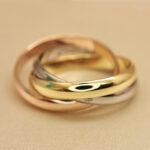 Cartier Trinity ring classic 18k tri colour-gold 5 diam, 61 - Image 10