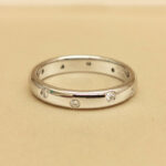 Tiffany & Co. wedding ring platinum 10 diamonds, 9 - Image 2