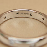 Tiffany & Co. wedding ring platinum 10 diamonds, 9 - Image 6