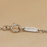 Tiffany & Co. Key medium Platinum, white gold chain, diamond - Image 9