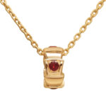 Bvlgari Serpenti Viper necklace 18k rose gold, ruby