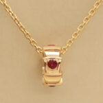 Bvlgari Serpenti Viper necklace 18k rose gold, ruby - Image 2