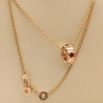 Bvlgari Serpenti Viper necklace 18k rose gold, ruby - Image 5