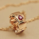 Bvlgari Serpenti Viper necklace 18k rose gold, ruby - Image 6
