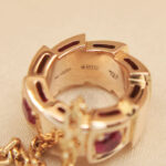 Bvlgari Serpenti Viper necklace 18k rose gold, ruby - Image 7