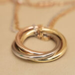 Cartier Trinity necklace 18k tricolor diamond - Image 8