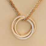 Cartier Trinity necklace 18k tricolor diamond - Image 2