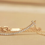 Tiffany & Co. T Smile pendant small 18k rose gold diamond - Image 8