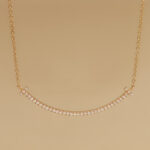 Tiffany & Co. T Smile pendant small 18k rose gold diamond - Image 2