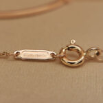 Tiffany & Co. T Smile pendant small 18k rose gold diamond - Image 7