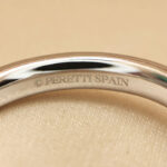 Tiffany & Co. Elsa Peretti ring wide platinum 9 diamonds, 11 - Image 5