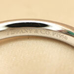 Tiffany & Co. Elsa Peretti ring wide platinum 9 diamonds, 11 - Image 4