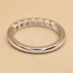 Tiffany & Co. Forever Band Ring platinum, 7 diamonds, 12 - Image 9