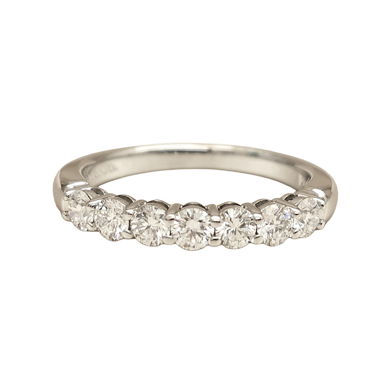 105570 Tiffany & Co. Forever Band Ring platinum, 7 diamonds, 12 - Image 1