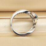Chaumet Joséphine Aigrette ring white gold diam aquamarine,48 - Image 9