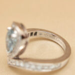 Chaumet Joséphine Aigrette ring white gold diam aquamarine,48 - Image 4