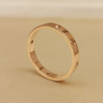 Cartier Love ring narrow 18k rose gold 4 diamonds, 49 - Image 5