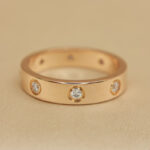 Cartier Love ring small 18k rose gold 8 diamonds, 52 - Image 2