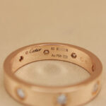 Cartier Love ring small 18k rose gold 8 diamonds, 52 - Image 3