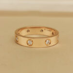 Cartier Love ring small 18k rose gold 8 diamonds, 52 - Image 7