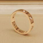 Cartier Love ring small 18k rose gold 8 diamonds, 52 - Image 9