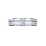 Tiffany & Co. Tiffany T Narrow Pavé Diamond Ring 18k white gold, 5.5