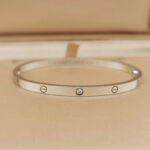 Cartier Love bracelet small model 18k white gold, 6 diamonds, 16 - Image 2