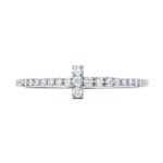 Tiffany & Co. T Diamond Wire Band Ring 18k white gold N / 53