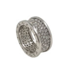 Bvlgari B.zero1 ring 18k white gold and pavé diamonds 53
